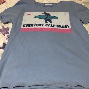 A blue California shirt.
